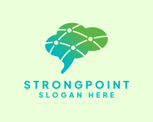 Neurologist - Brain Psychology Research logo design