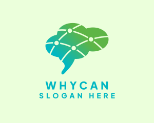Coworking - Brain Psychology Research logo design