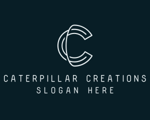 Minimal Tech Letter C logo design