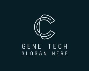 Minimal Tech Letter C logo design