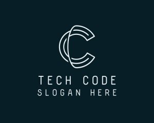 Code - Minimal Tech Letter C logo design