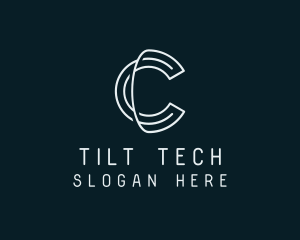 Minimal Tech Letter C logo design