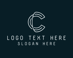 Network - Minimal Tech Letter C logo design