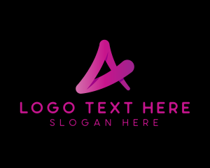 Online - Abstract Company Letter A logo design