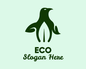 Natural Eco Penguin logo design