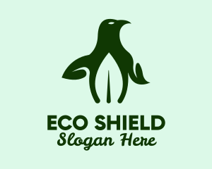 Natural Eco Penguin logo design