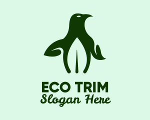 Natural Eco Penguin logo design