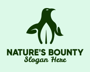 Natural Eco Penguin logo design