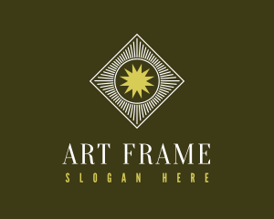 Frame - Antique Sun Frame logo design