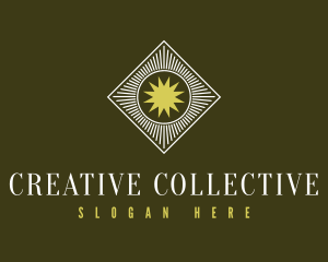 Antique Sun Frame logo design