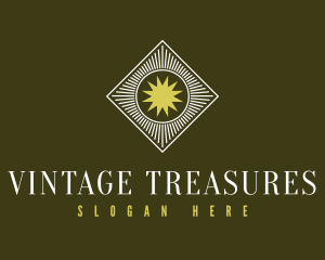 Antique Sun Frame logo design