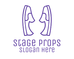 Props - Shoe Slippers Loafers logo design