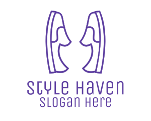 Showroom - Shoe Slippers Loafers logo design