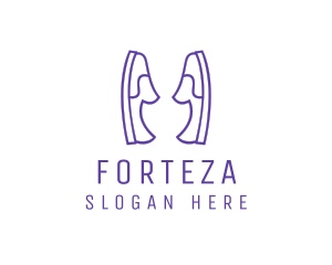 Shoe Slippers Loafers logo design