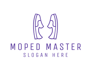 Shoe Slippers Loafers logo design