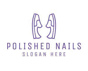 Shoe Slippers Loafers logo design