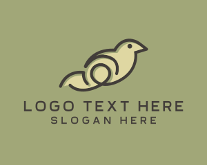 Simple Bird Minimalist logo design