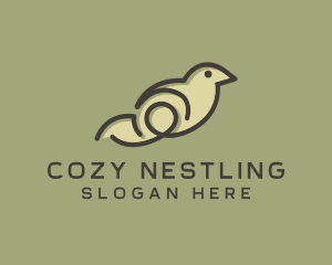 Simple Bird Minimalist logo design