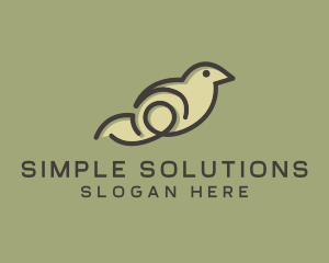 Simple Bird Minimalist logo design