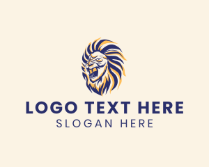 Lion - Wild Lion Roar logo design
