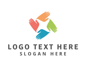 Caregiver - Hands Group Charity logo design