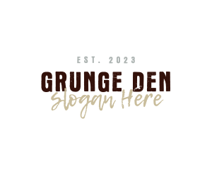 Grunge - Grunge Rustic Brand logo design