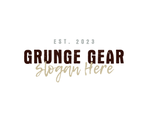 Grunge - Grunge Rustic Brand logo design