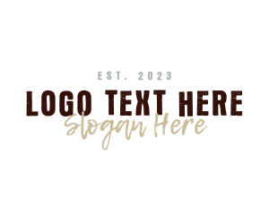 Grunge Rustic Brand Logo