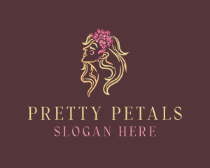 Floral Beauty Goddess logo design