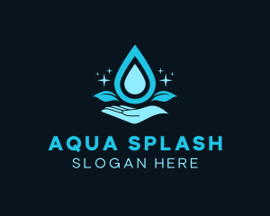 Wet - Natural Water Droplet logo design