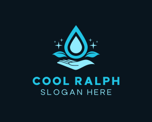 Natural Water Droplet logo design