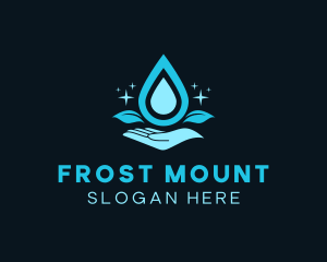 Natural Water Droplet logo design