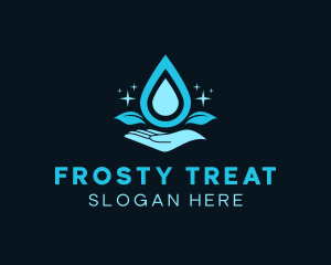 Natural Water Droplet logo design