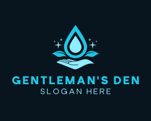 Natural Water Droplet logo design