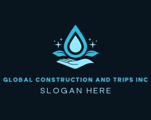 Purified - Natural Water Droplet logo design