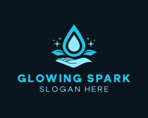 Natural Water Droplet logo design