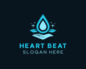 Natural Water Droplet logo design