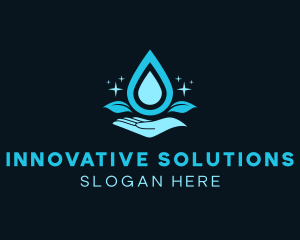 Sterilized - Natural Water Droplet logo design