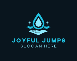 Natural Water Droplet logo design