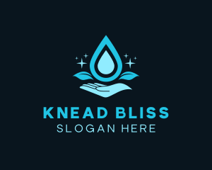 Natural Water Droplet logo design