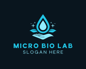 Natural Water Droplet logo design