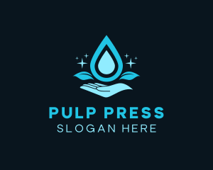 Natural Water Droplet logo design