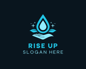 Natural Water Droplet logo design