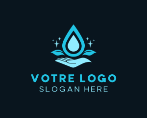 Water Reserve - Natural Water Droplet logo design