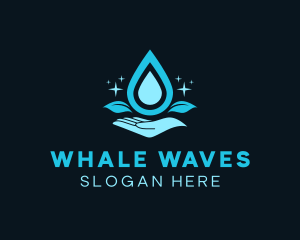 Natural Water Droplet logo design