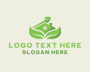 Landscaper - House Shovel Landscaping logo design