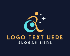 Patient - Human Wheelchair Handicap logo design