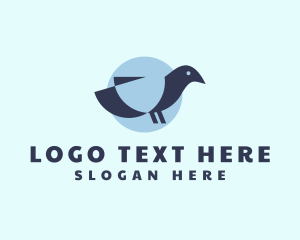 Dove - Geometric Dove Bird logo design