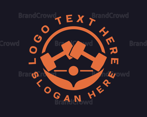 Crossfit Gym Dumbbells Logo