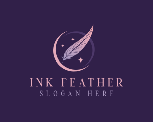 Quill - Author Feather Quill logo design